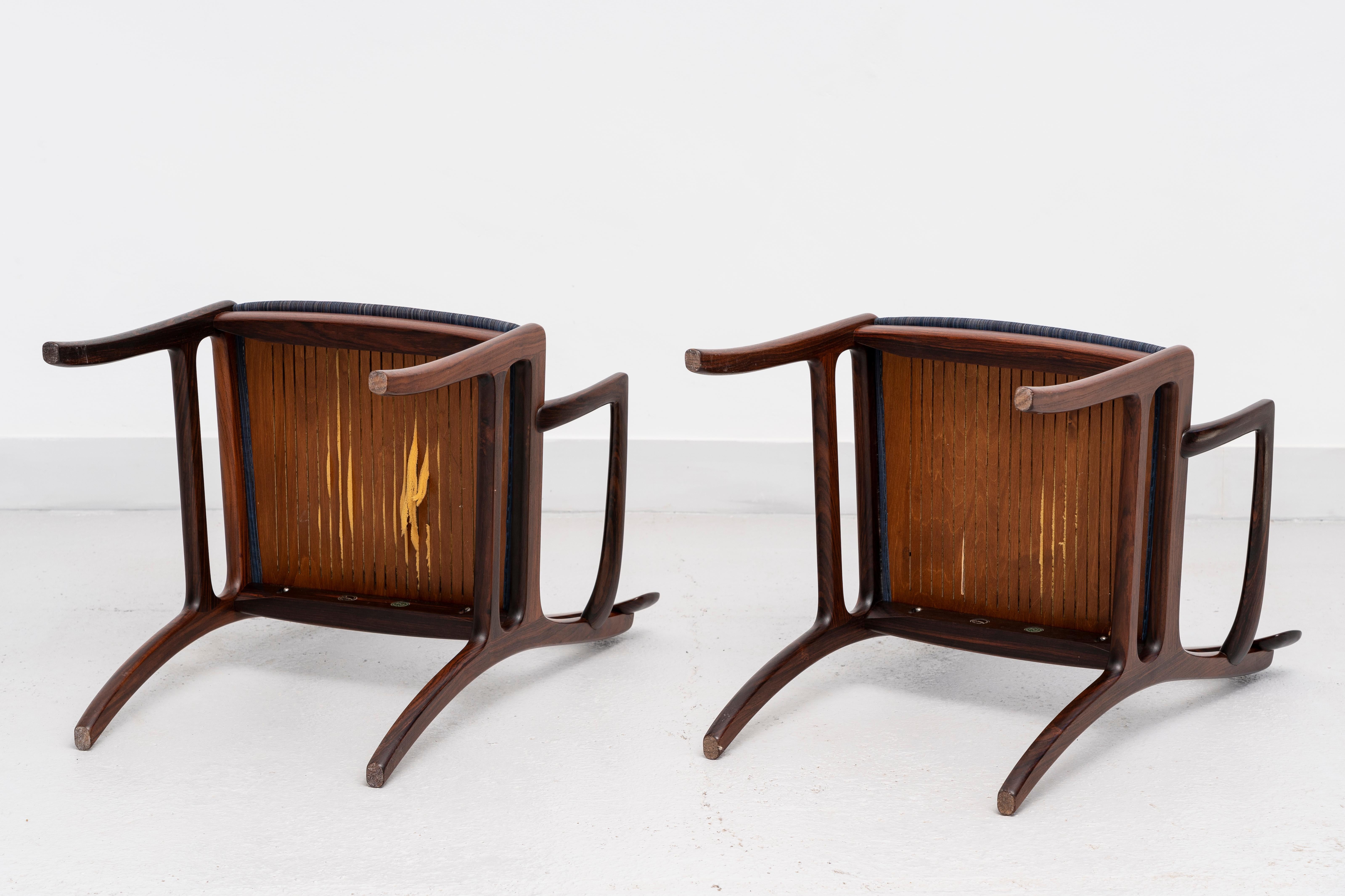 OLE WANSCHER (Denmark, 1903-1985) 8 chairs, model Rungstedlund, c. 1970. For Sale 3