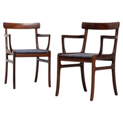 OLE WANSCHER (Denmark, 1903-1985) 8 chairs, model Rungstedlund, c. 1970.