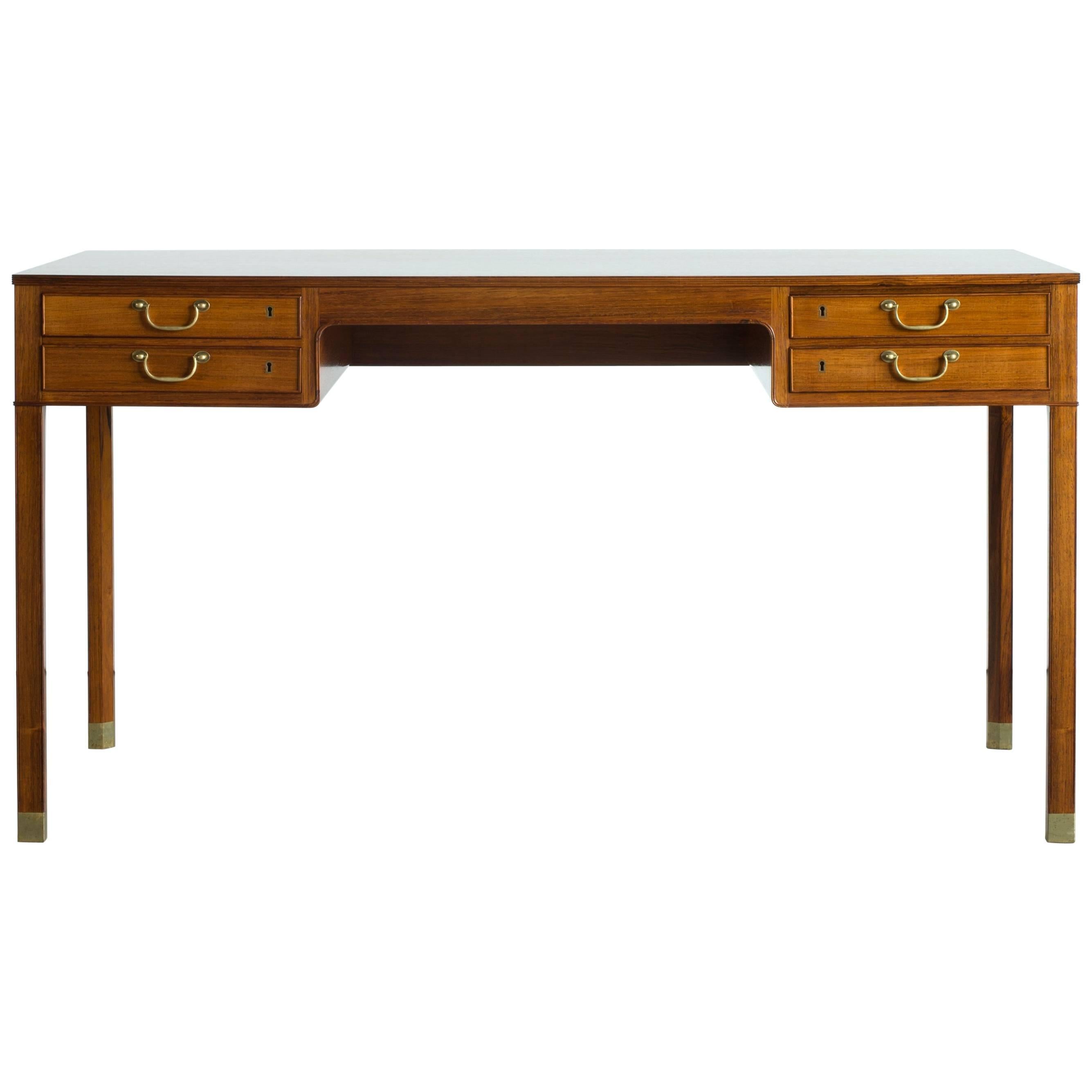 Ole Wanscher Desk in Rosewood for A. J. Iversen
