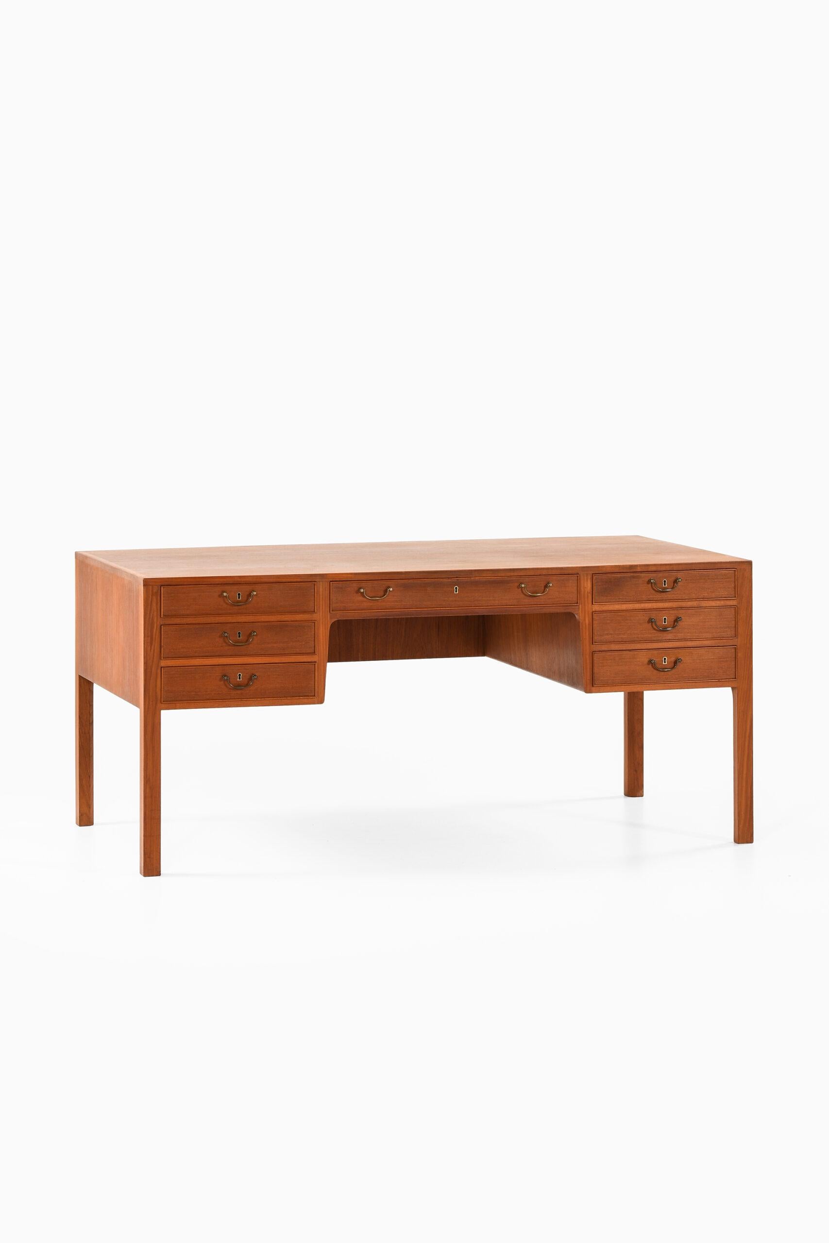 Mid-20th Century Ole Wanscher Desk Produced by Cabinetmaker A.J. Iversen in Denmark