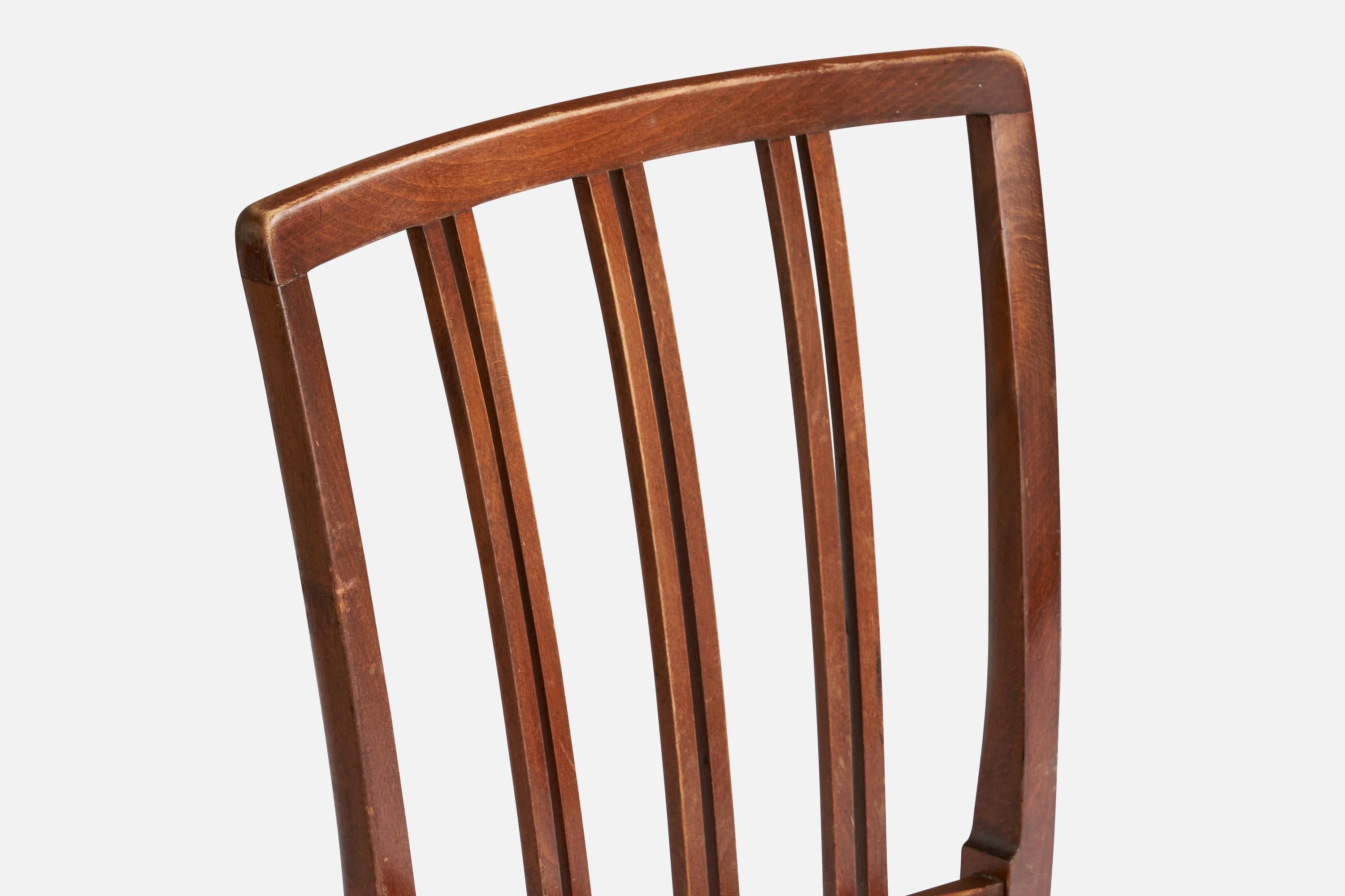 Ole Wanscher, Sedie da pranzo, Beeche, Pelle, Danimarca, 1942 in vendita 6