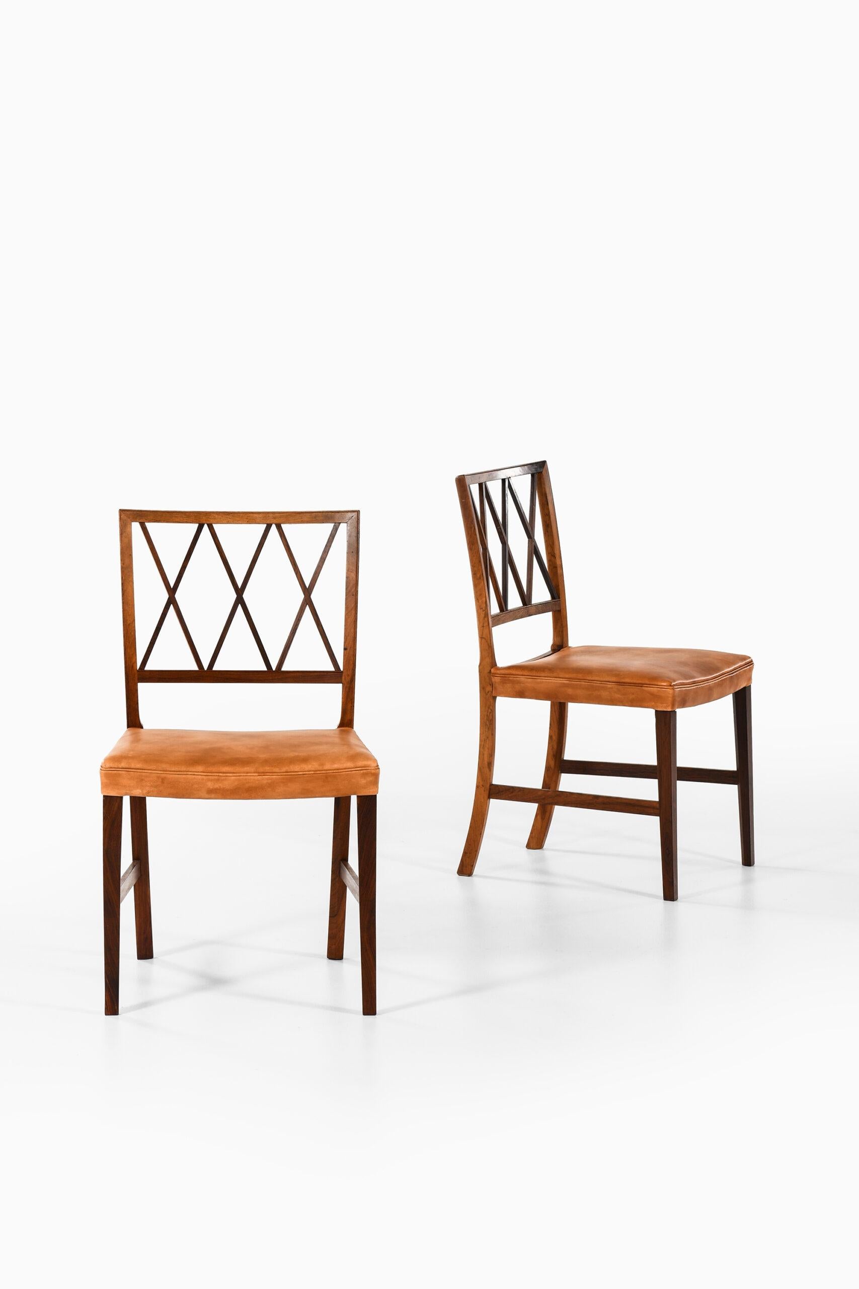 Scandinavian Modern Ole Wanscher Dining Chairs Produced by Cabinetmaker A.J. Iversen
