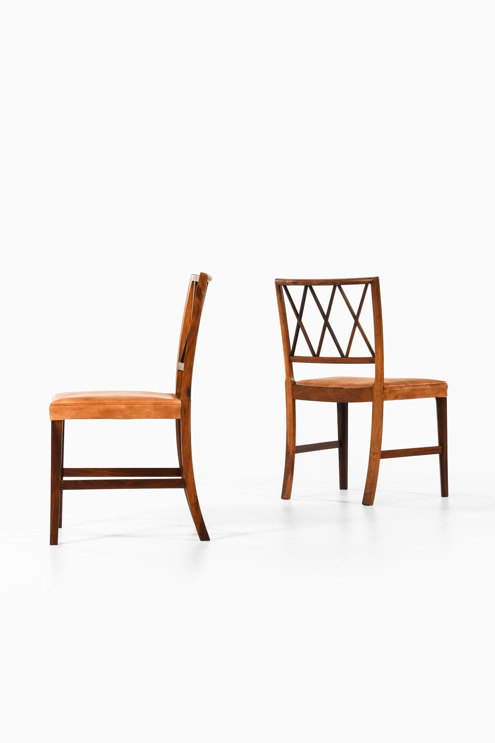 Danish Ole Wanscher Dining Chairs Produced by Cabinetmaker A.J. Iversen