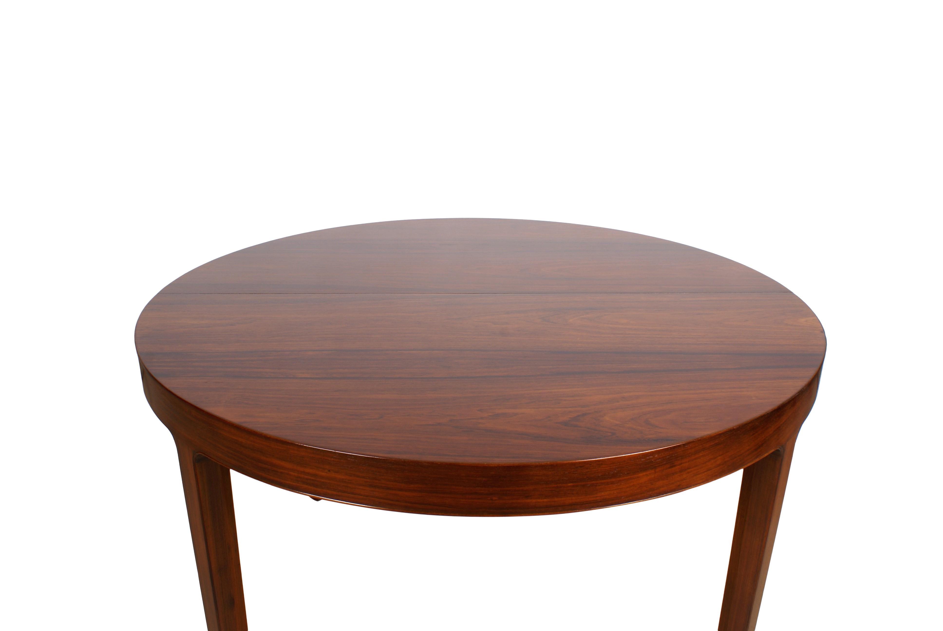 Ole Wanscher Dining Table in Rosewood by Cabinetmaker A.J. Iversen, 1942 4