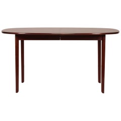 Ole Wanscher Dining Table Rungstedlund of Mahogany Made by PJ Møbler, Denmark