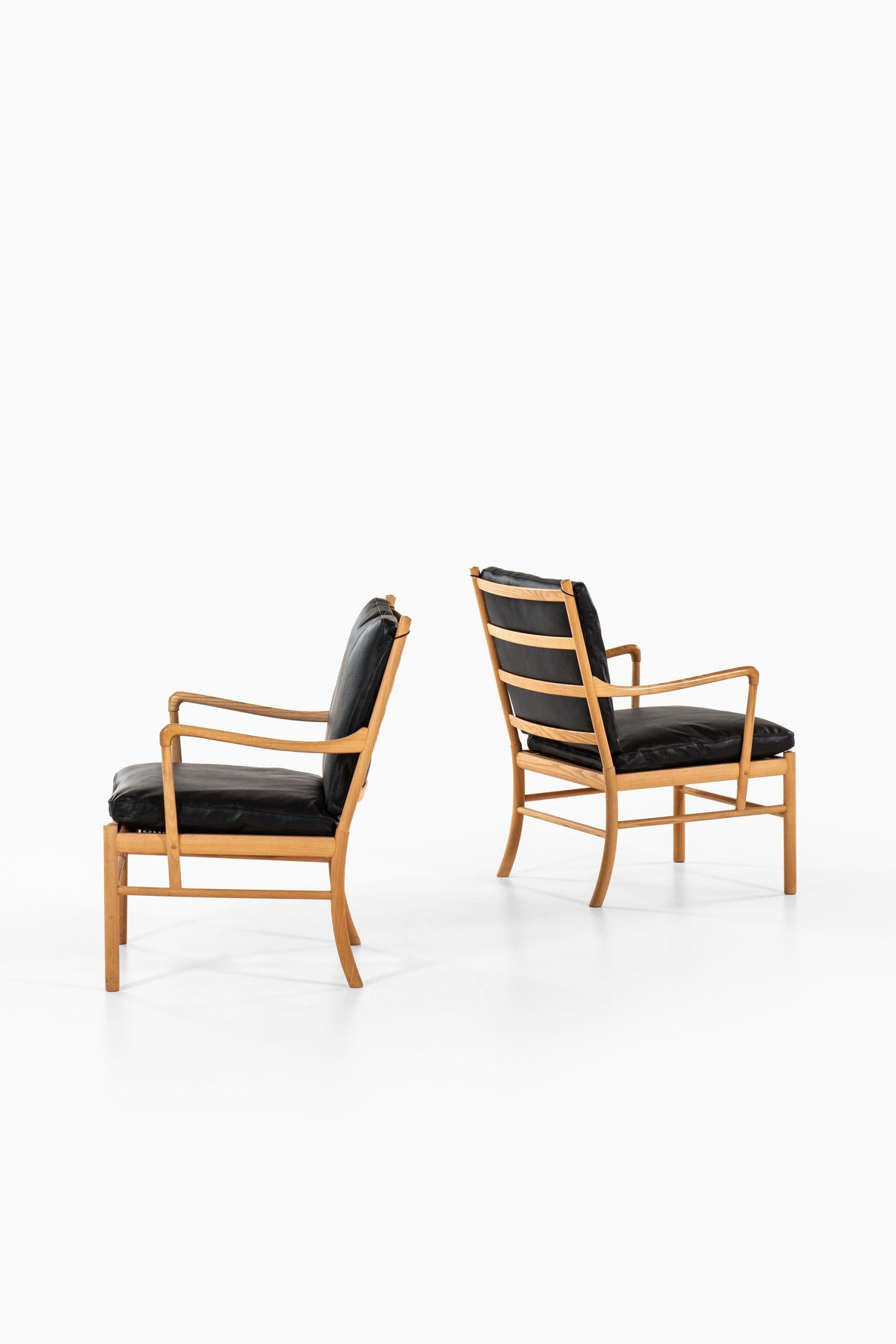 Scandinavian Modern Ole Wanscher Easy Chairs/Armchairs PJ-149/Colonial by P. Jeppesen Møbelfabrik