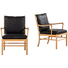 Ole Wanscher Easy Chairs/Armchairs PJ-149/Colonial by P. Jeppesen Møbelfabrik