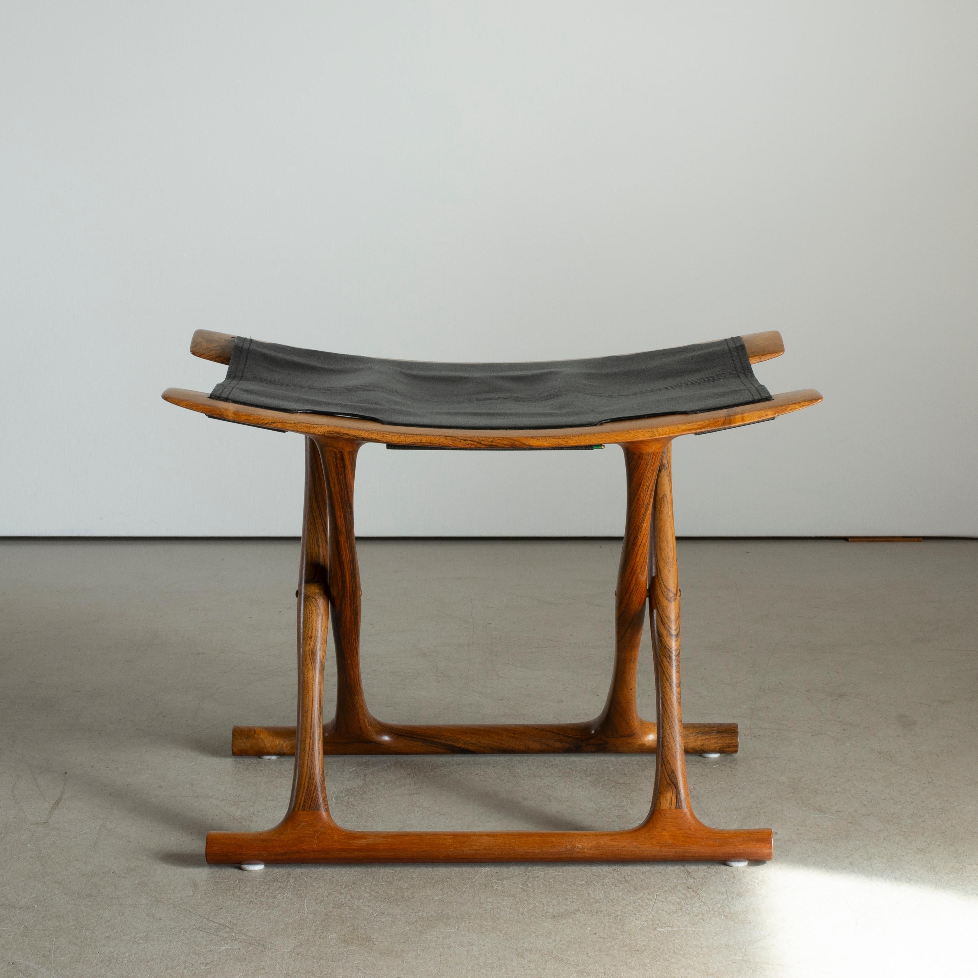 Ole Wanscher 'Egyptian' Klapphocker aus Palisanderholz (Moderne der Mitte des Jahrhunderts) im Angebot