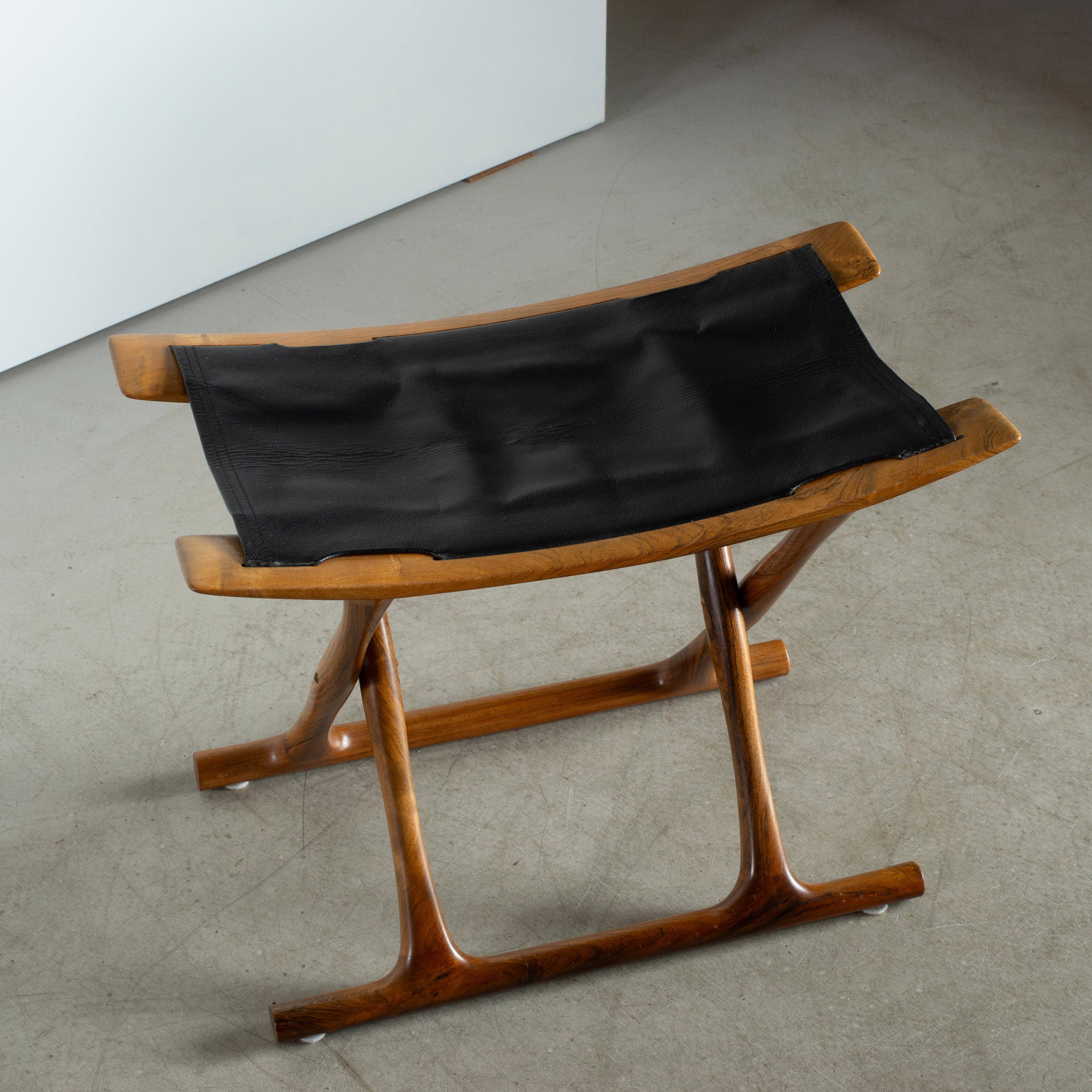 Ole Wanscher 'Egyptian' Klapphocker aus Palisanderholz im Zustand „Gut“ im Angebot in Copenhagen, DK