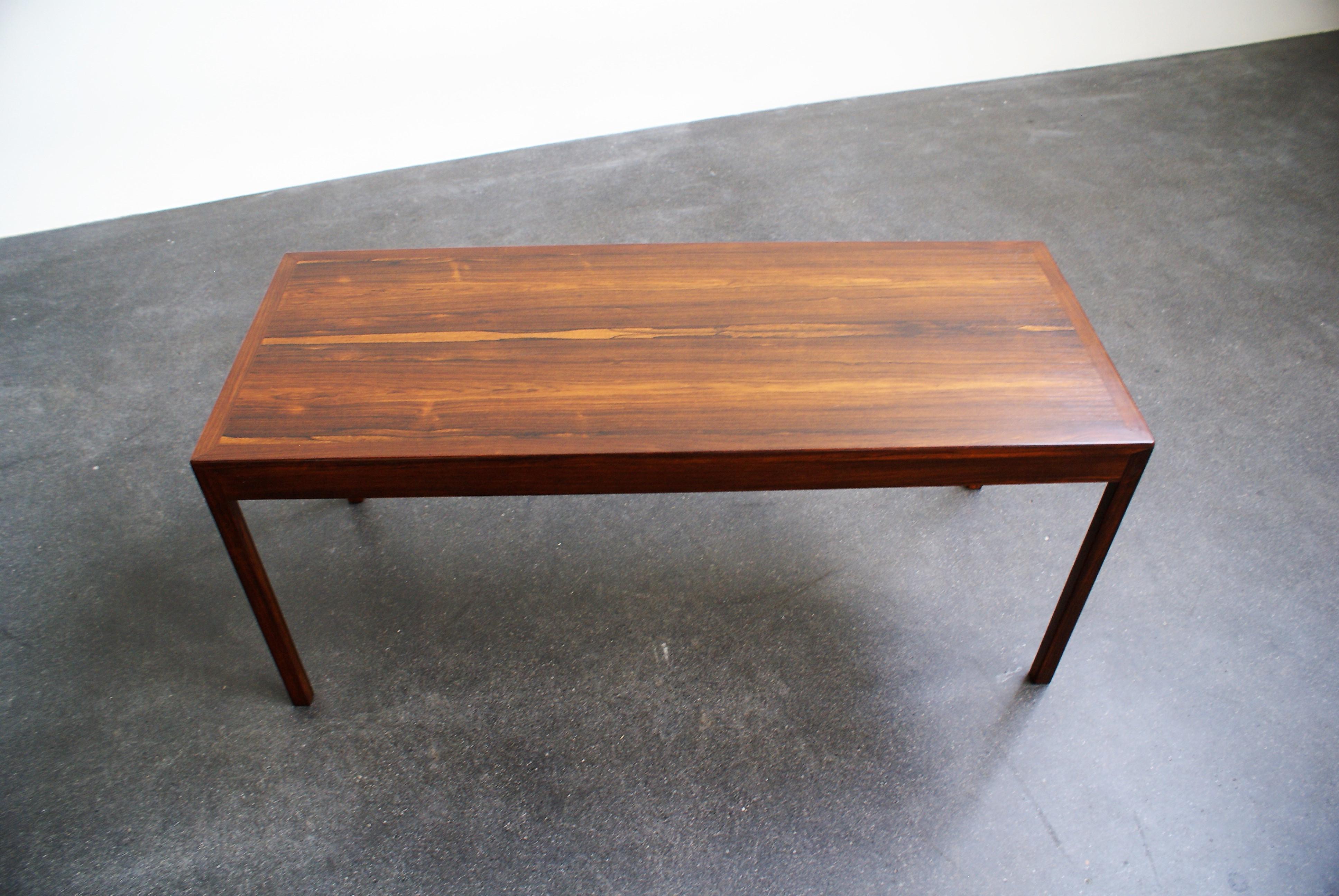 Ole Wanscher Extendable Low Table in Brazilian Rosewood for A. J. Iversen, 1950s For Sale 1