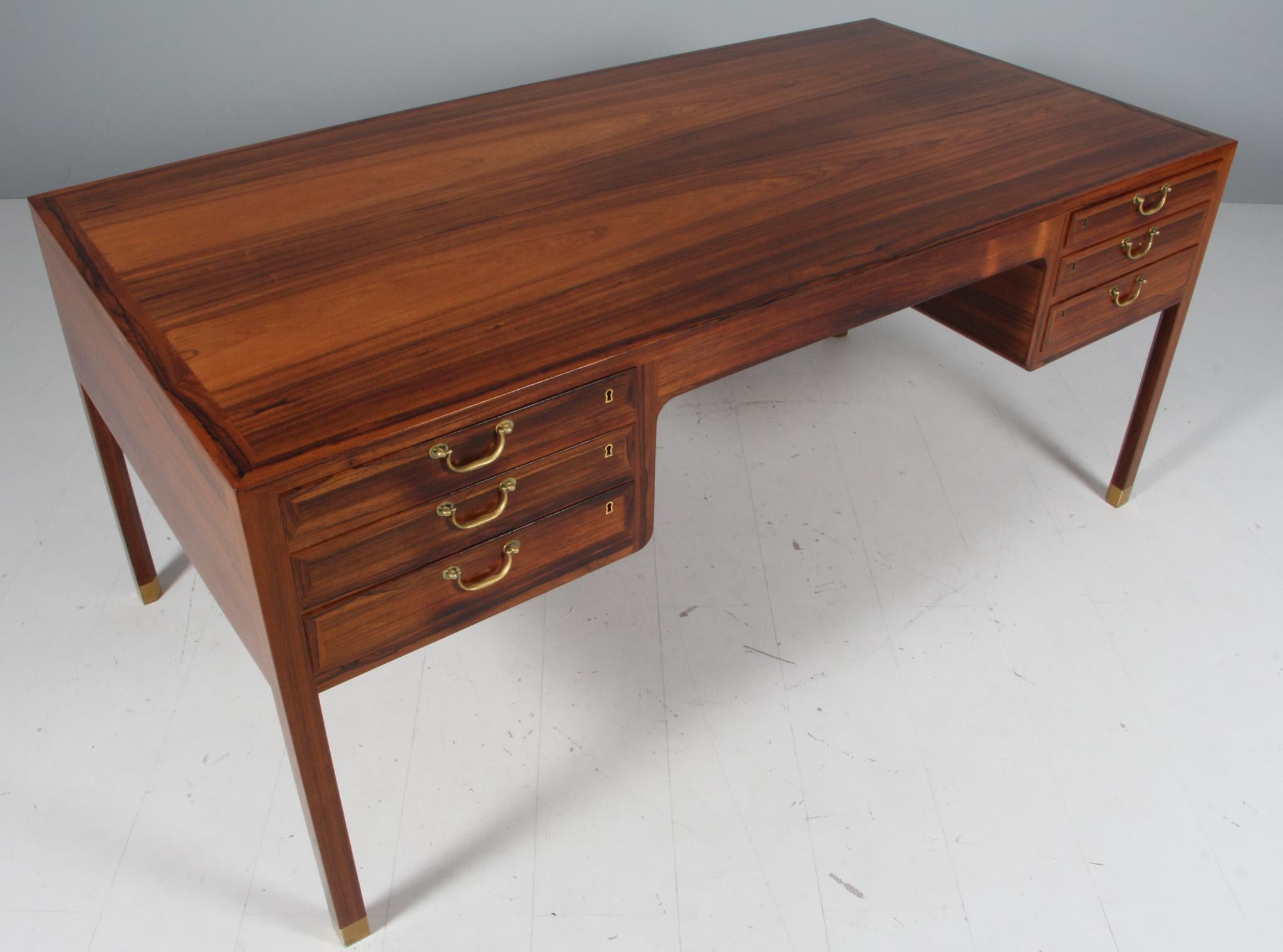 Ole Wanscher for A. J. Iversen writing desk in rosewood, 1950's In Excellent Condition In Esbjerg, DK