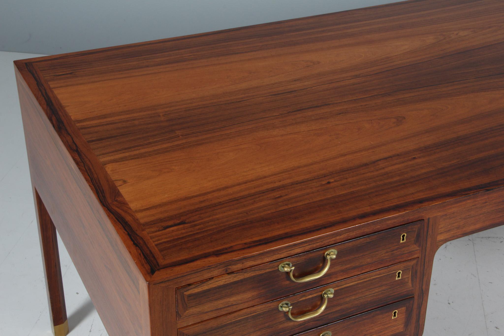 Mid-20th Century Ole Wanscher for A. J. Iversen writing desk in rosewood, 1950's