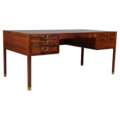 Ole Wanscher for A. J. Iversen writing desk in rosewood, 1950's