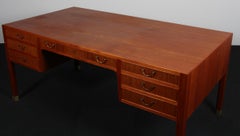 Ole Wanscher für A.J. Iversen Schreibtisch aus Teakholz, 1950er Jahre