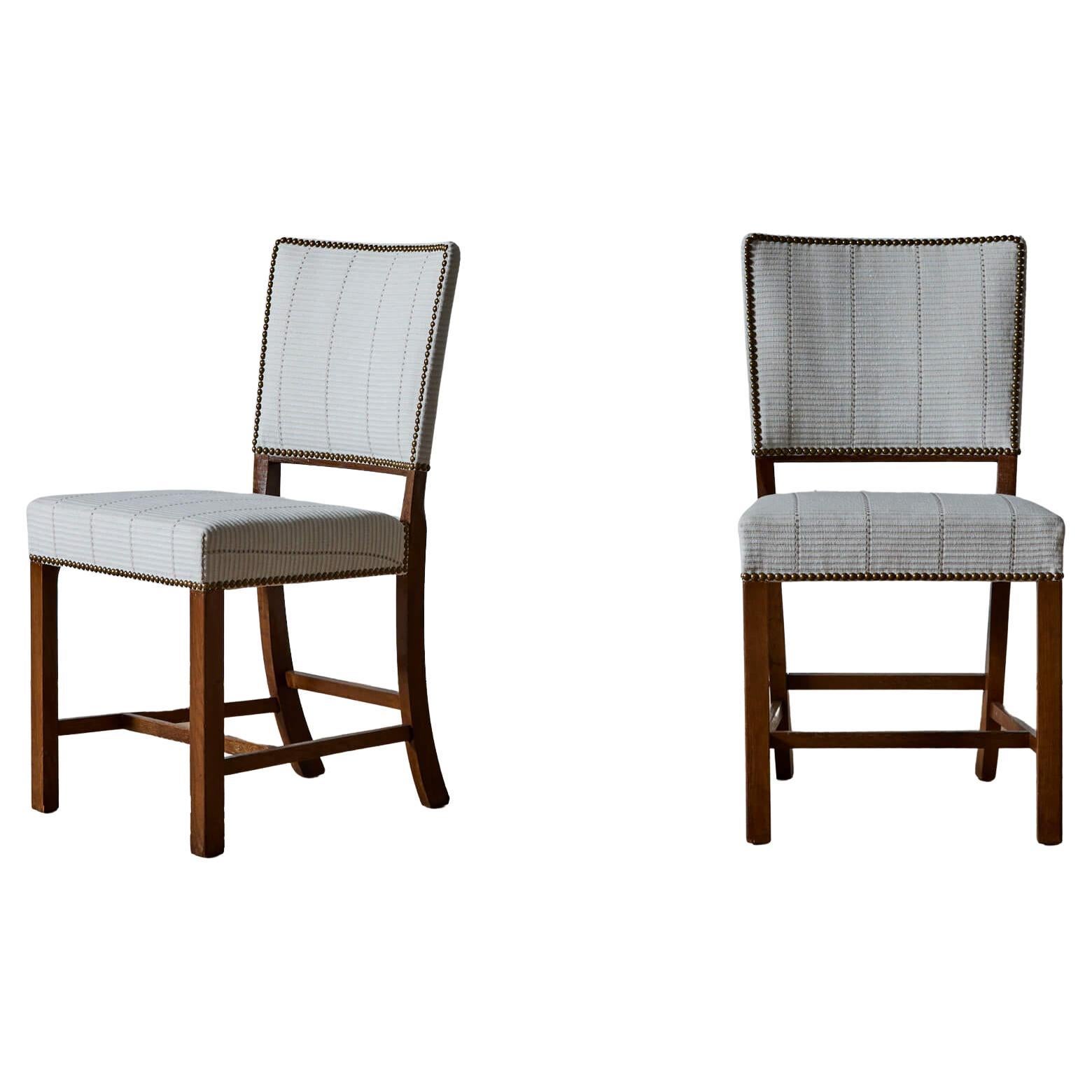 Ole Wanscher pour A.J. Paire de chaises Iversen