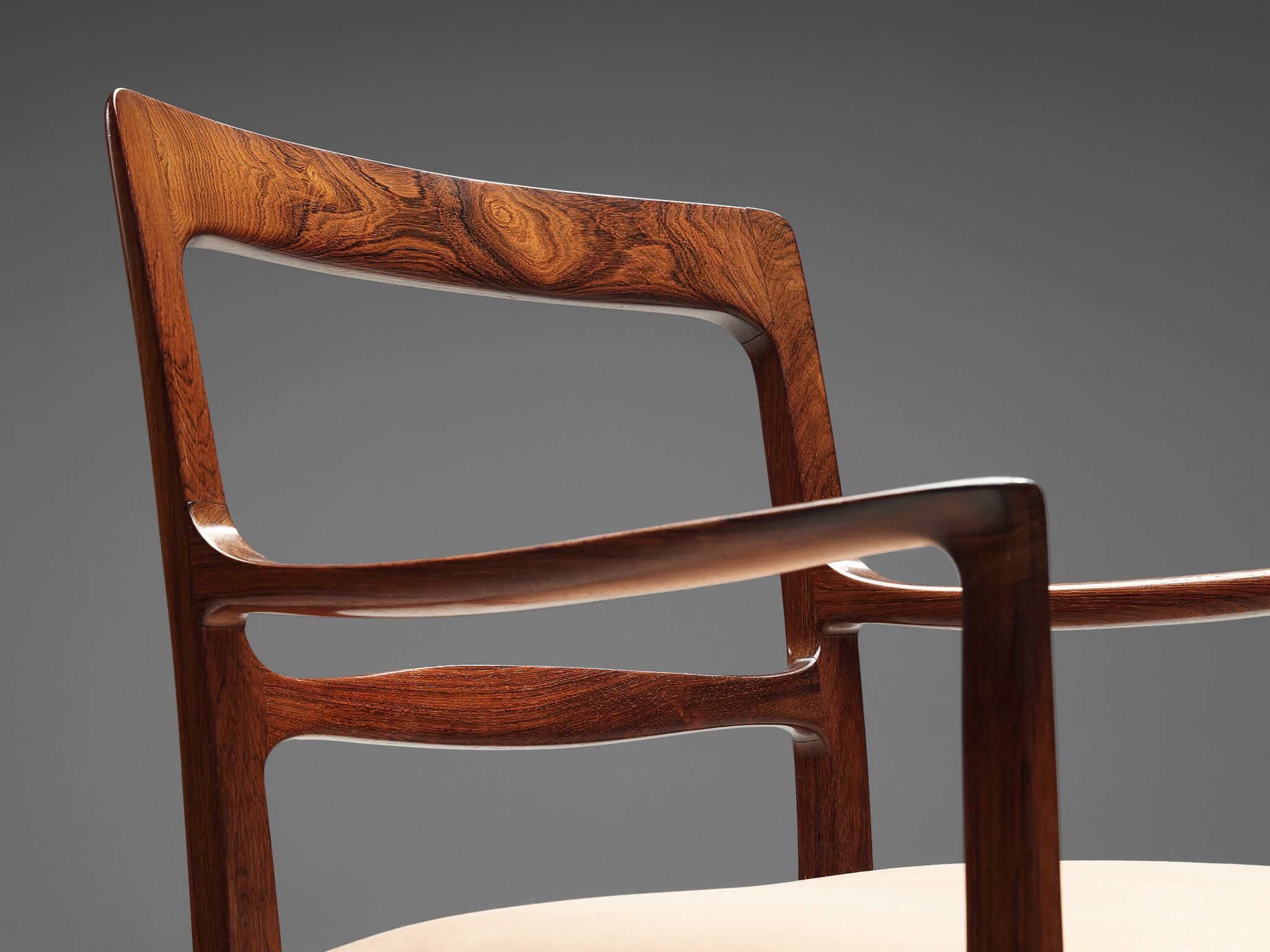 Ole Wanscher for AJ Iversen Set of Eight 'Forum' Chairs In Good Condition In Waalwijk, NL