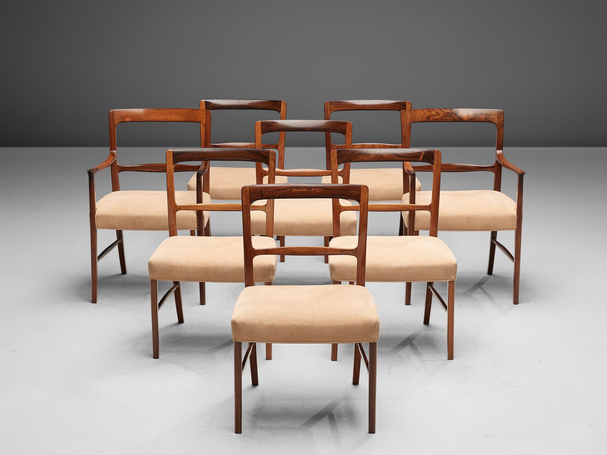 Ole Wanscher for AJ Iversen Set of Eight 'Forum' Chairs 1