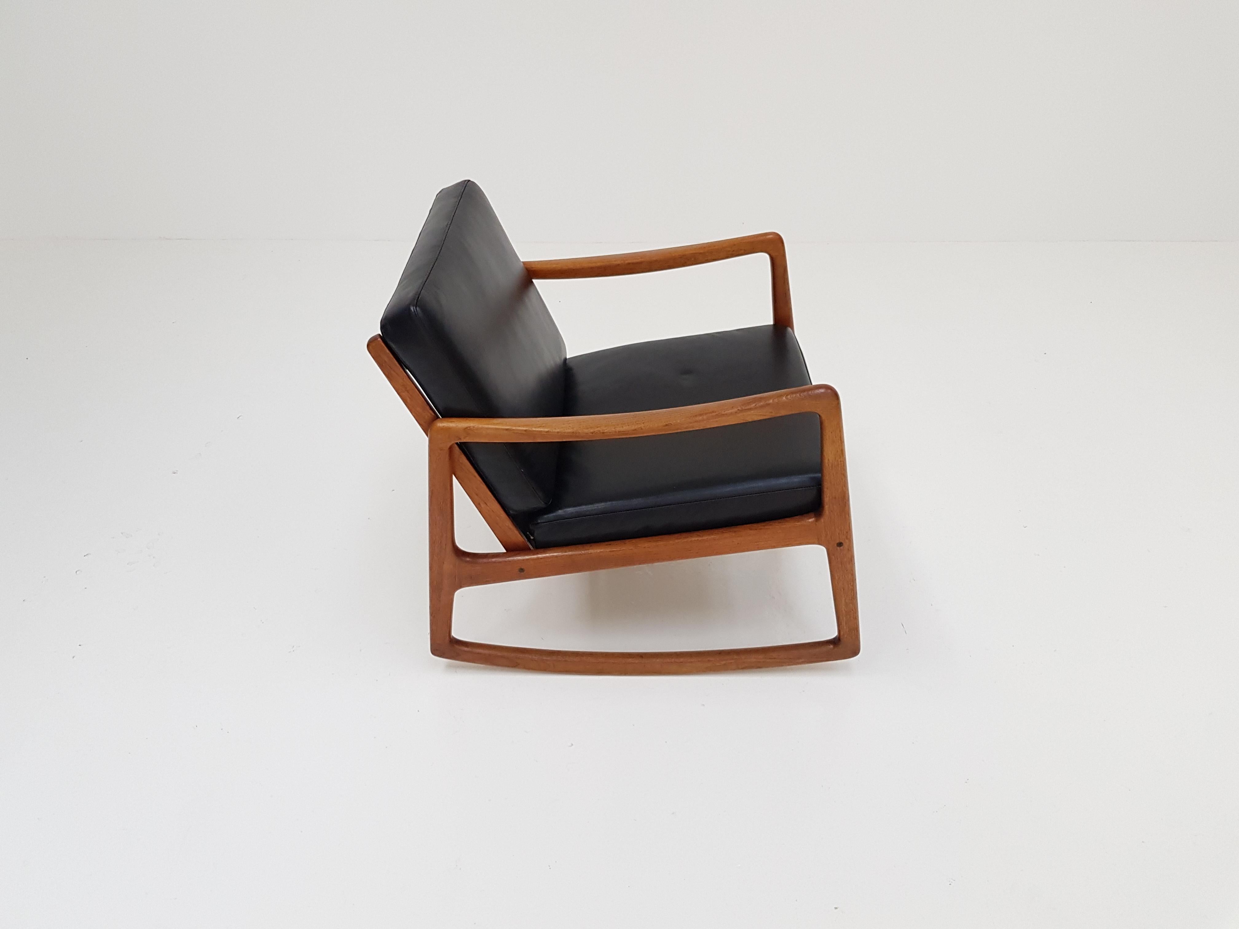 Ole Wanscher for France & Son Model 120 Teak Rocking Chair for France & Son 1