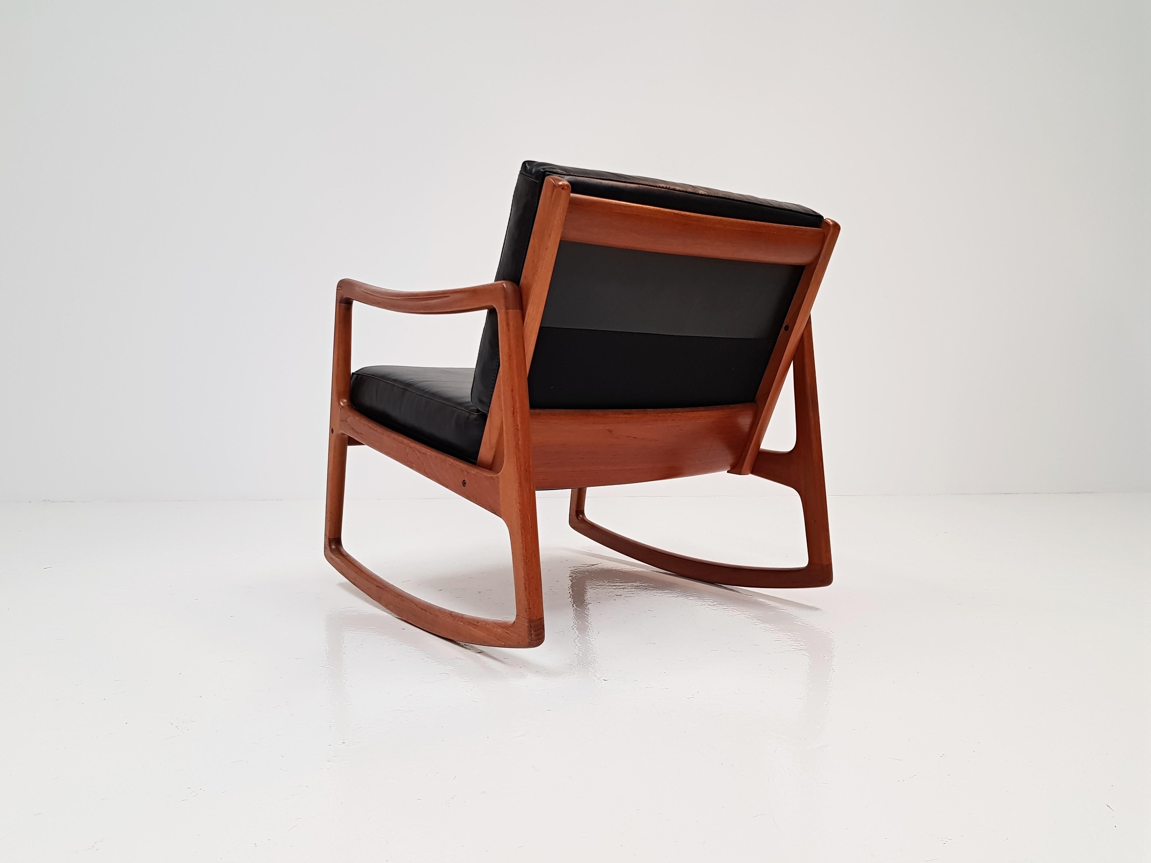 Ole Wanscher for France & Son Model 120 Teak Rocking Chair for France & Son 2