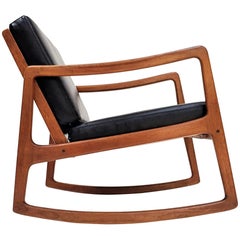 Ole Wanscher for France & Son Model 120 Teak Rocking Chair for France & Son