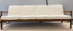 Ole Wanscher for John Stuart Danish Modern Sherpa Couch Sofa, Mid Century Modern