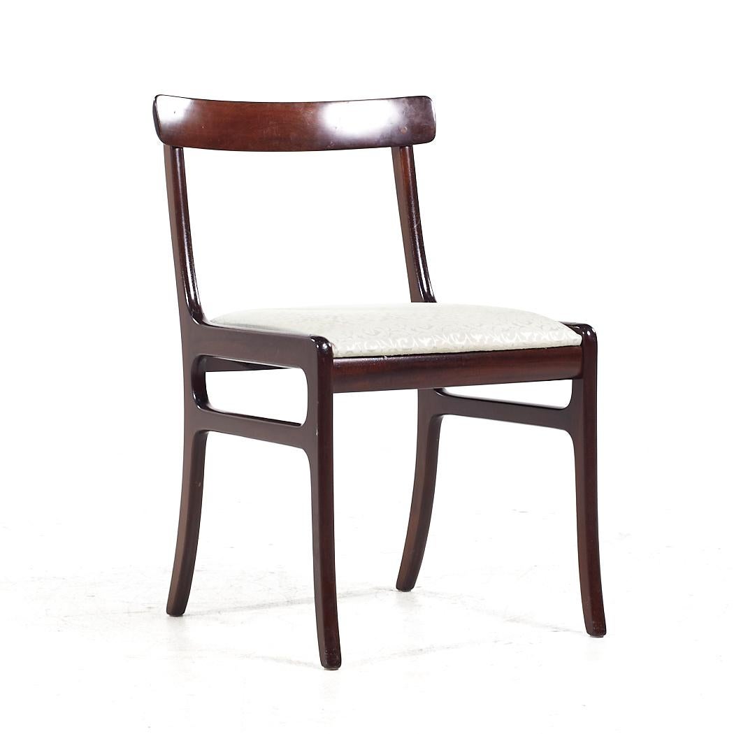 Mid-Century Modern Ole Wanscher for PJ Furniture MCM Danish Rosewood Dining Chairs - Set of 6 For Sale