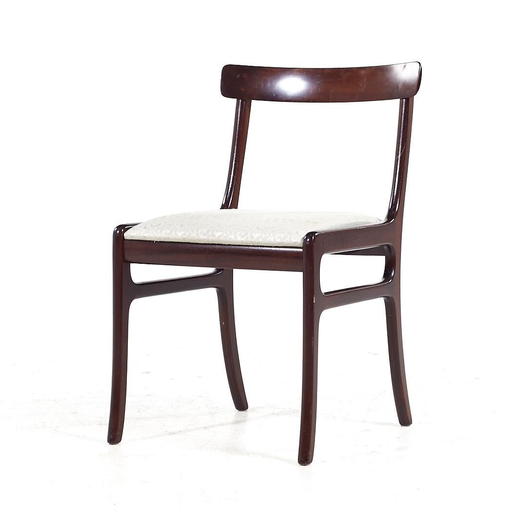 Late 20th Century Ole Wanscher for PJ Furniture MCM Danish Rosewood Dining Chairs - Set of 6 For Sale