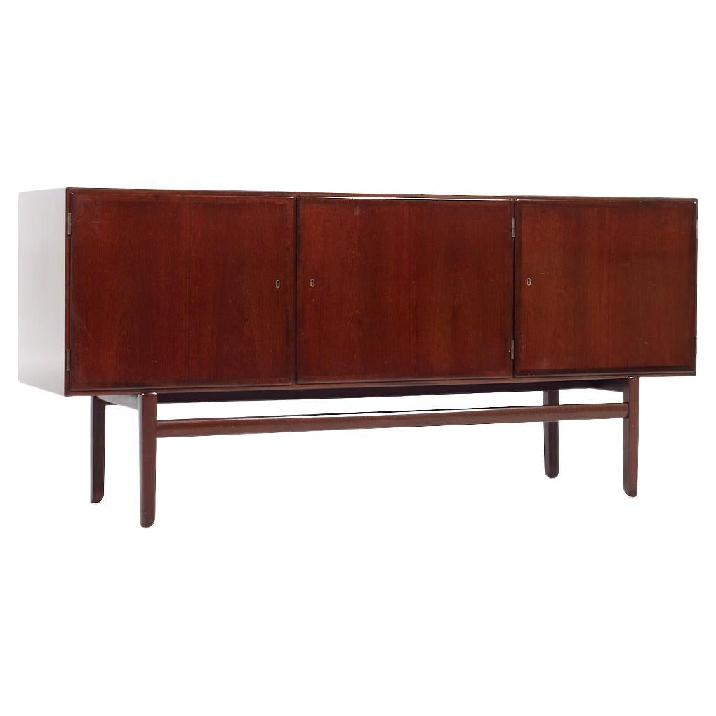 Ole Wanscher for PJ Furniture Mid Century Danish Rosewood Credenza For Sale