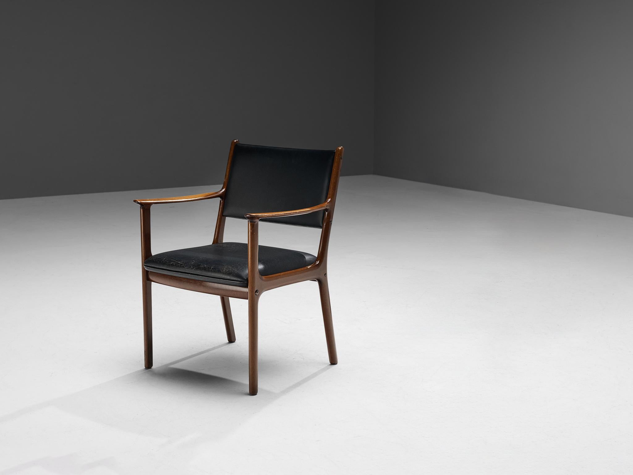 Ole Wanscher pour P. Jeppesens Møbelfabrik, fauteuil, modèle 