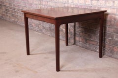 Ole Wanscher for Poul Jeppesen Danish Modern Teak Side Table, Newly Refinished