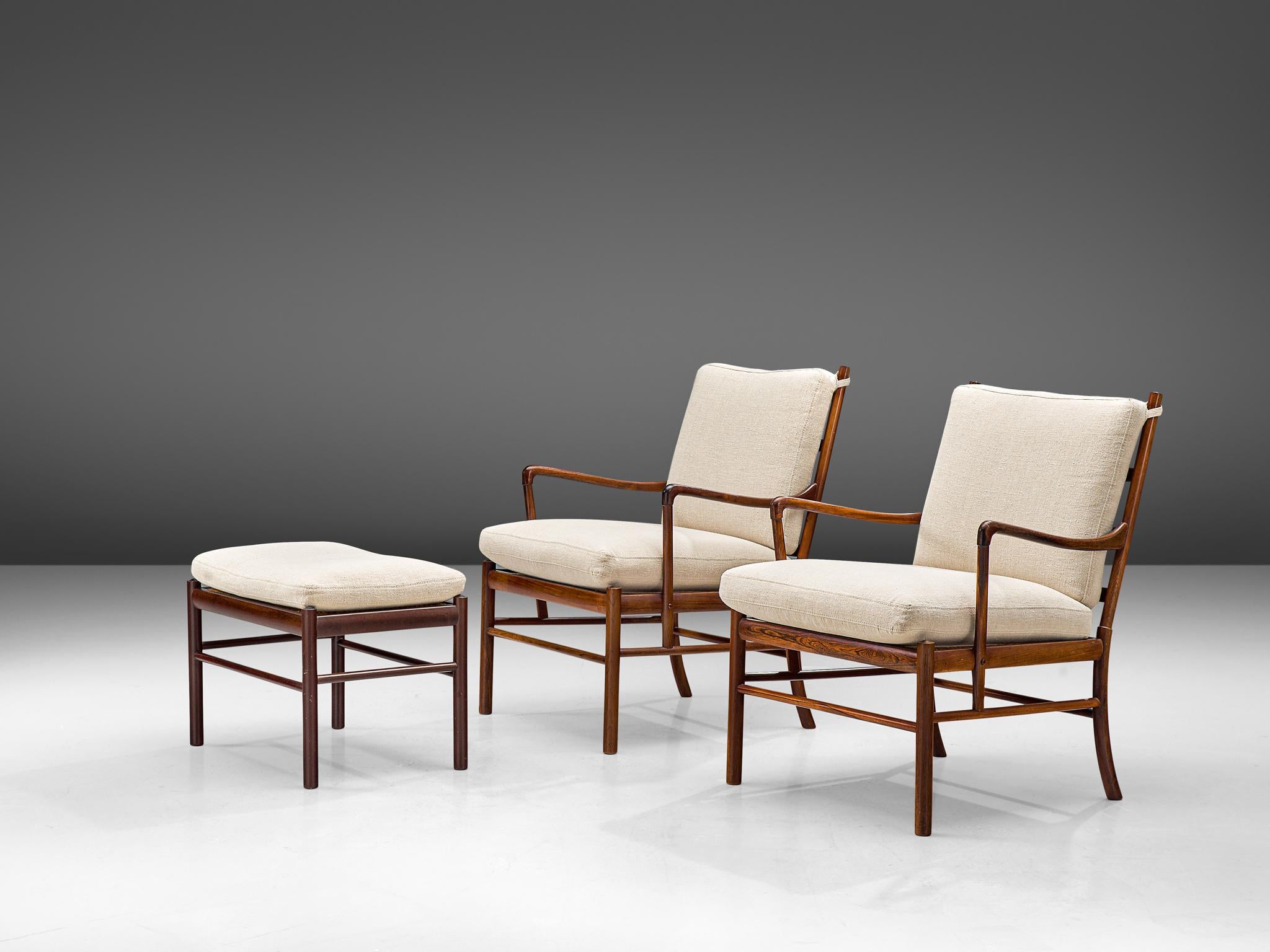 Ole Wanscher for Poul Jeppesen Pair of 'Colonial' Armchairs 4