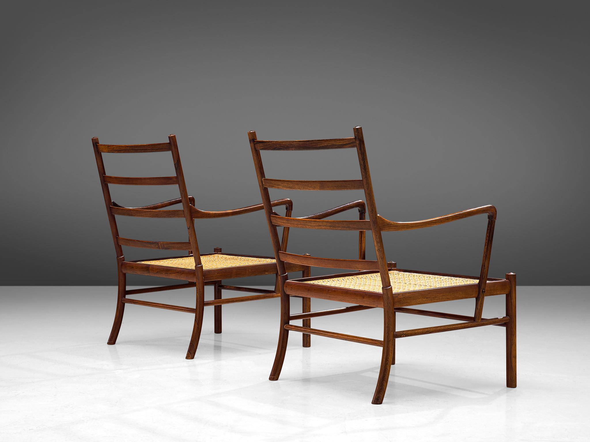Mid-20th Century Ole Wanscher for Poul Jeppesen Pair of 'Colonial' Armchairs