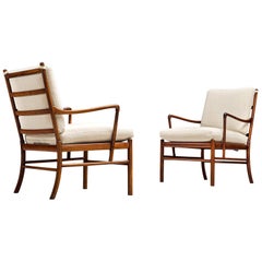 Ole Wanscher for Poul Jeppesen Pair of 'Colonial' Armchairs