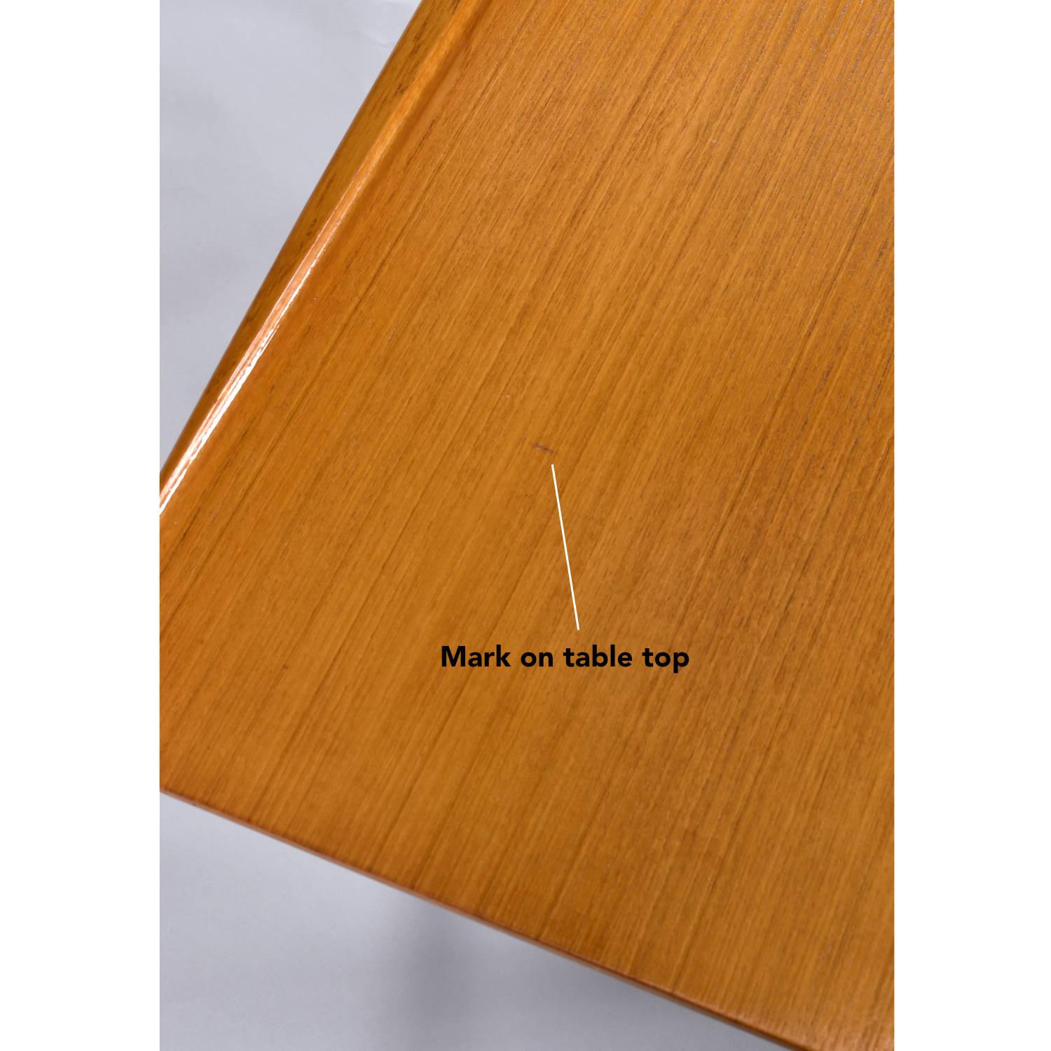 Table basse surfboard danoise en teck Ole Wanscher pour Poul Jeppesens Mobelfabrik en vente 2