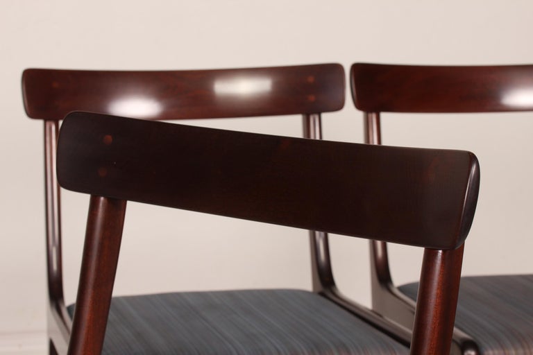 Ole Wanscher Four Rungstedlund Chairs of Mahogany Made by PJ Møbler,  Denmark For Sale at 1stDibs