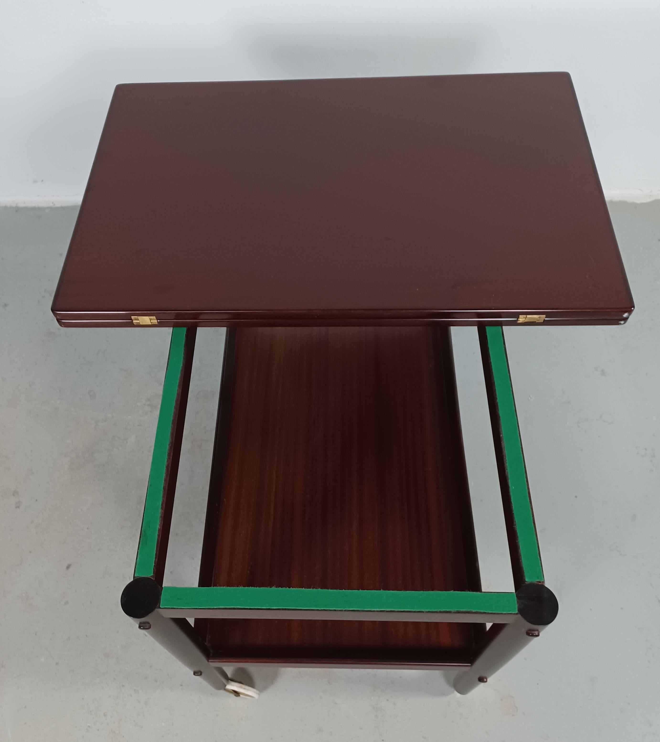 Ole Wanscher Fully Restored Rungstedlund Mahogany Multifunctional Side Table For Sale 2