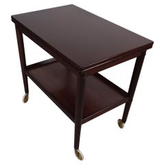 Vintage Ole Wanscher Fully Restored Rungstedlund Mahogany Multifunctional Side Table