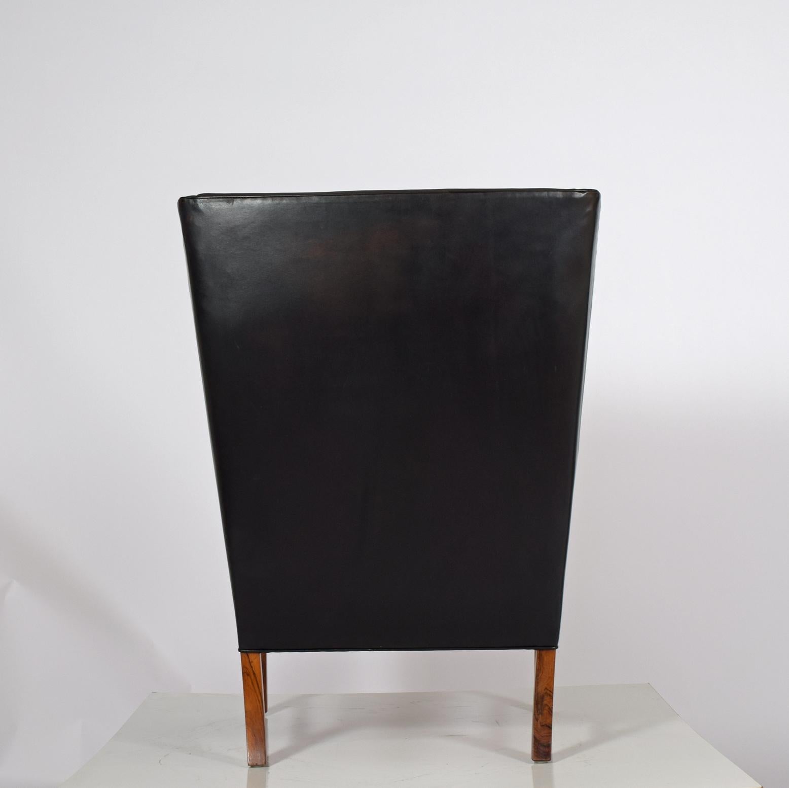 Ole Wanscher High-Back Armchair for A.J. Iversen, 1962 In Good Condition In Hudson, NY