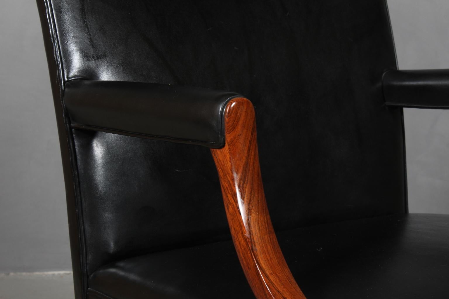 Danish Ole Wanscher Lounge Chair, Brazilian Rosewood