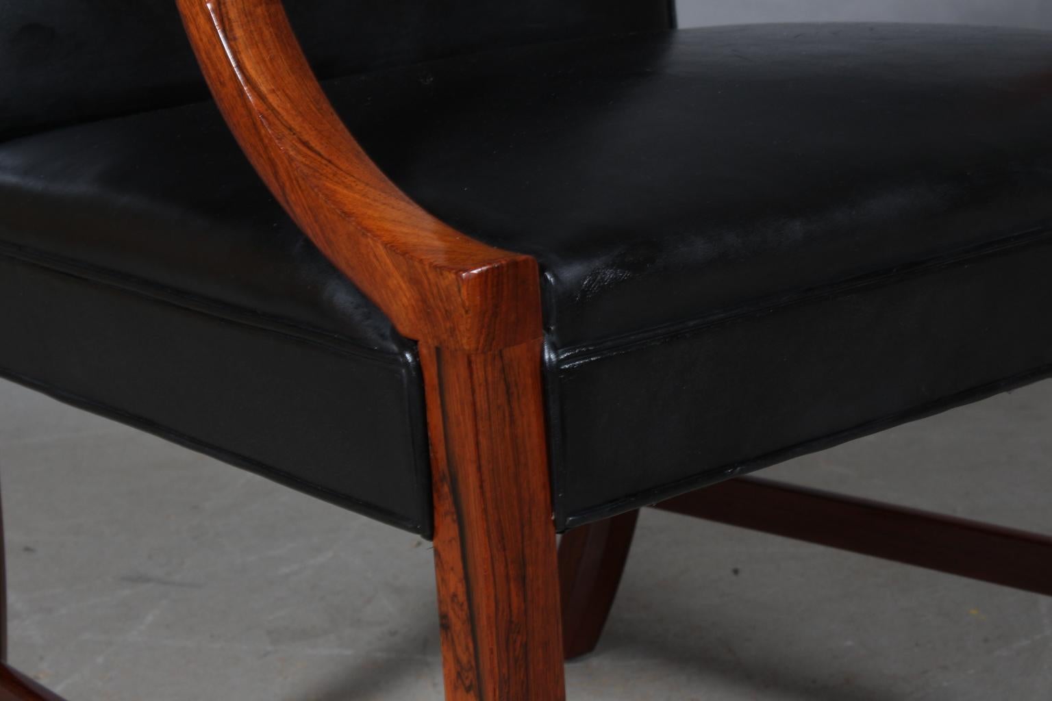 Mid-20th Century Ole Wanscher Lounge Chair, Brazilian Rosewood