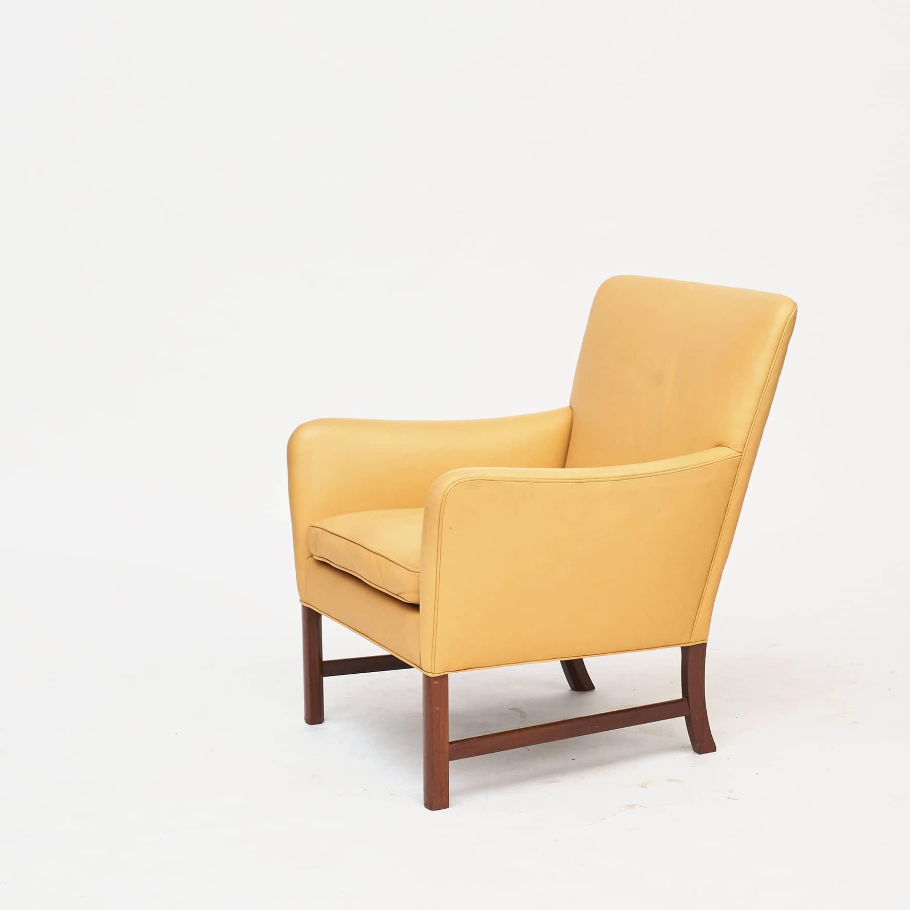 Scandinavian Modern Ole Wanscher Lounge /  Easy Chair for A.J. Iversen, 1960 For Sale
