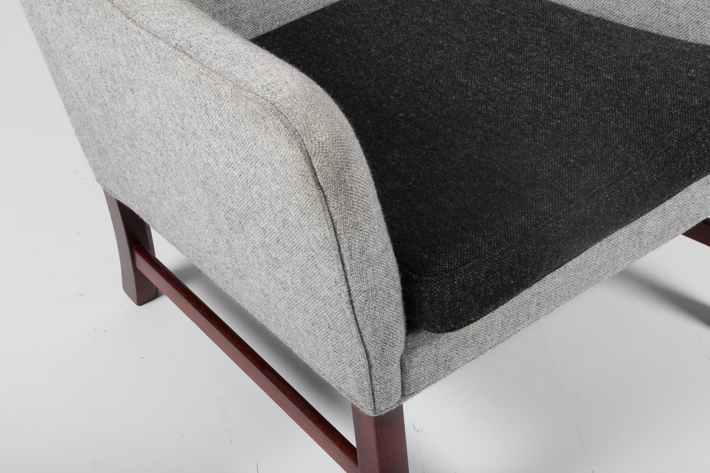 Scandinavian Modern Ole Wanscher Lounge Chair
