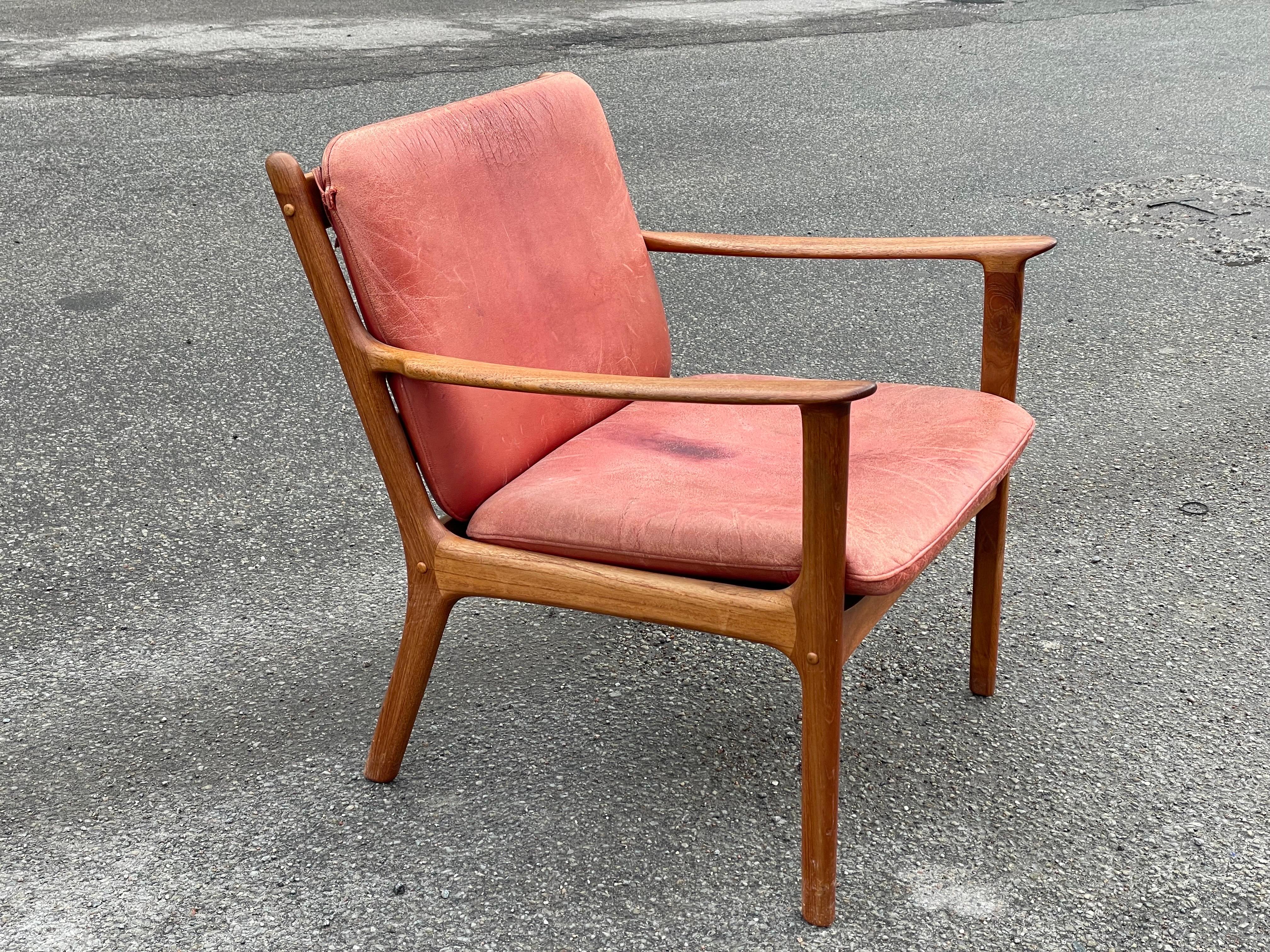 Ole Wanscher Lounge Chair in Teak For Sale 1