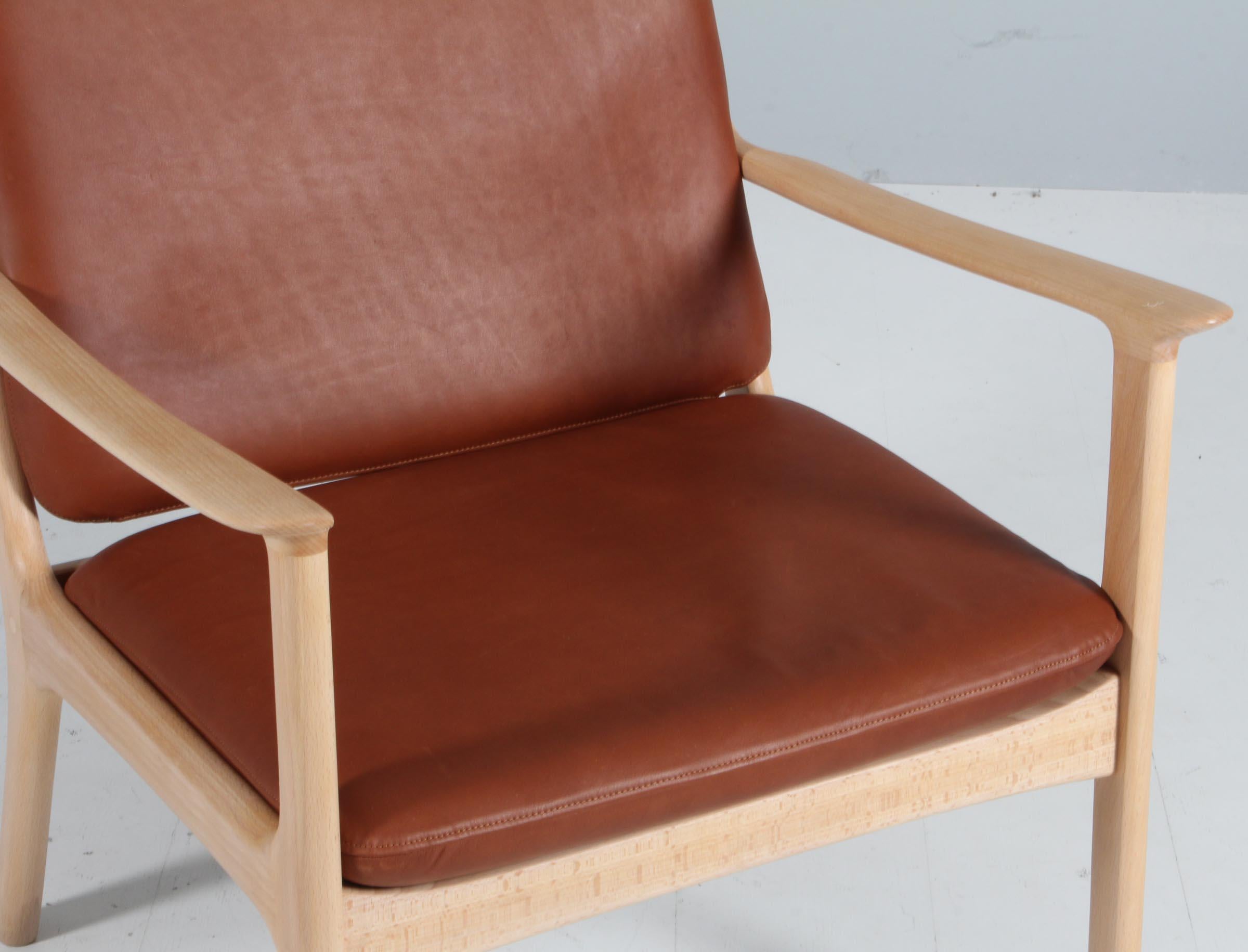 Danish Ole Wanscher Lounge Chair, Model PJ112, beech, 1960s
