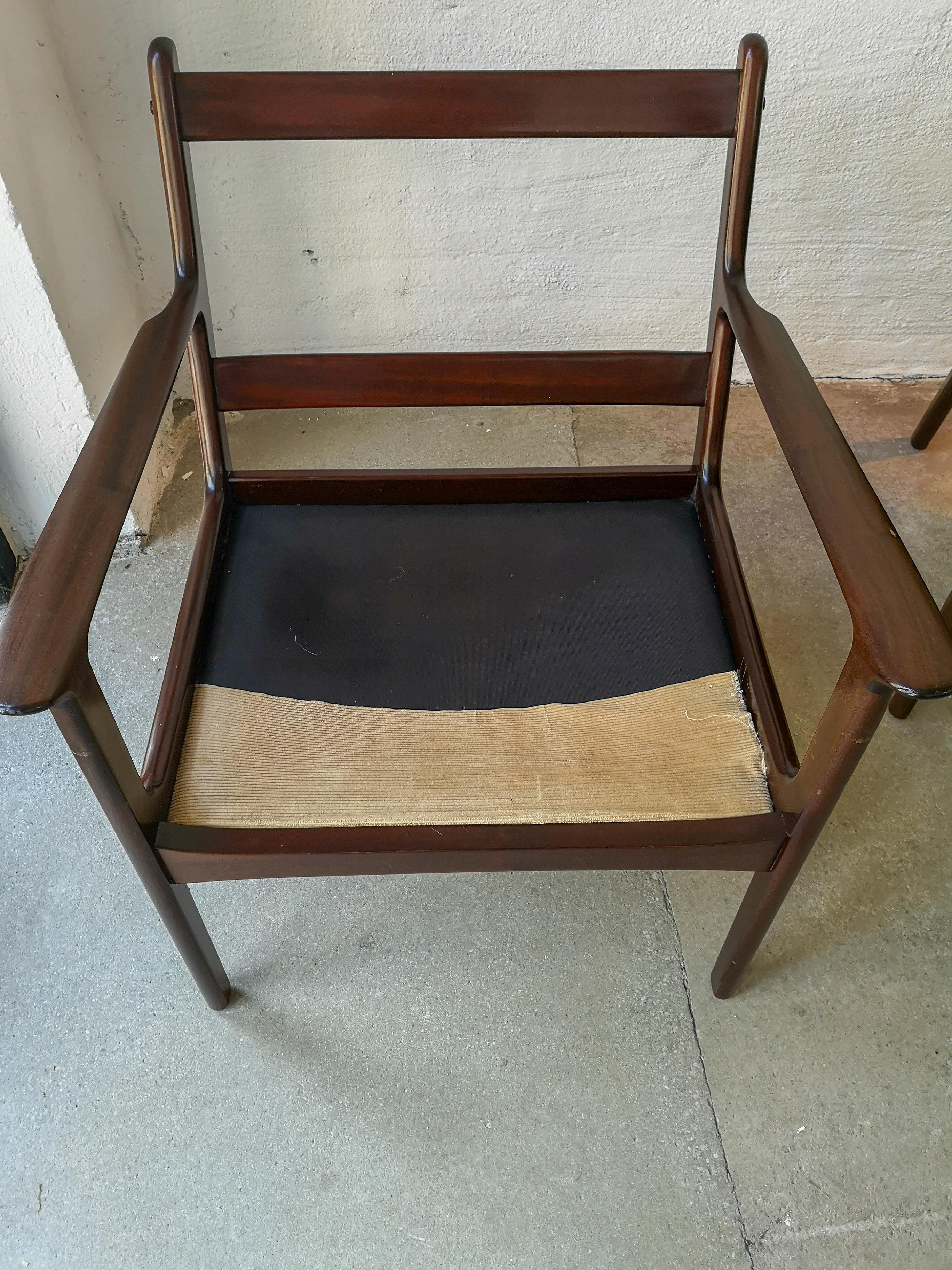 Ole Wanscher Lounge Chair, Model PJ112, Mahogany 5