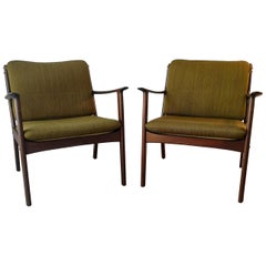 Ole Wanscher Lounge Chair, Model PJ112, Mahogany