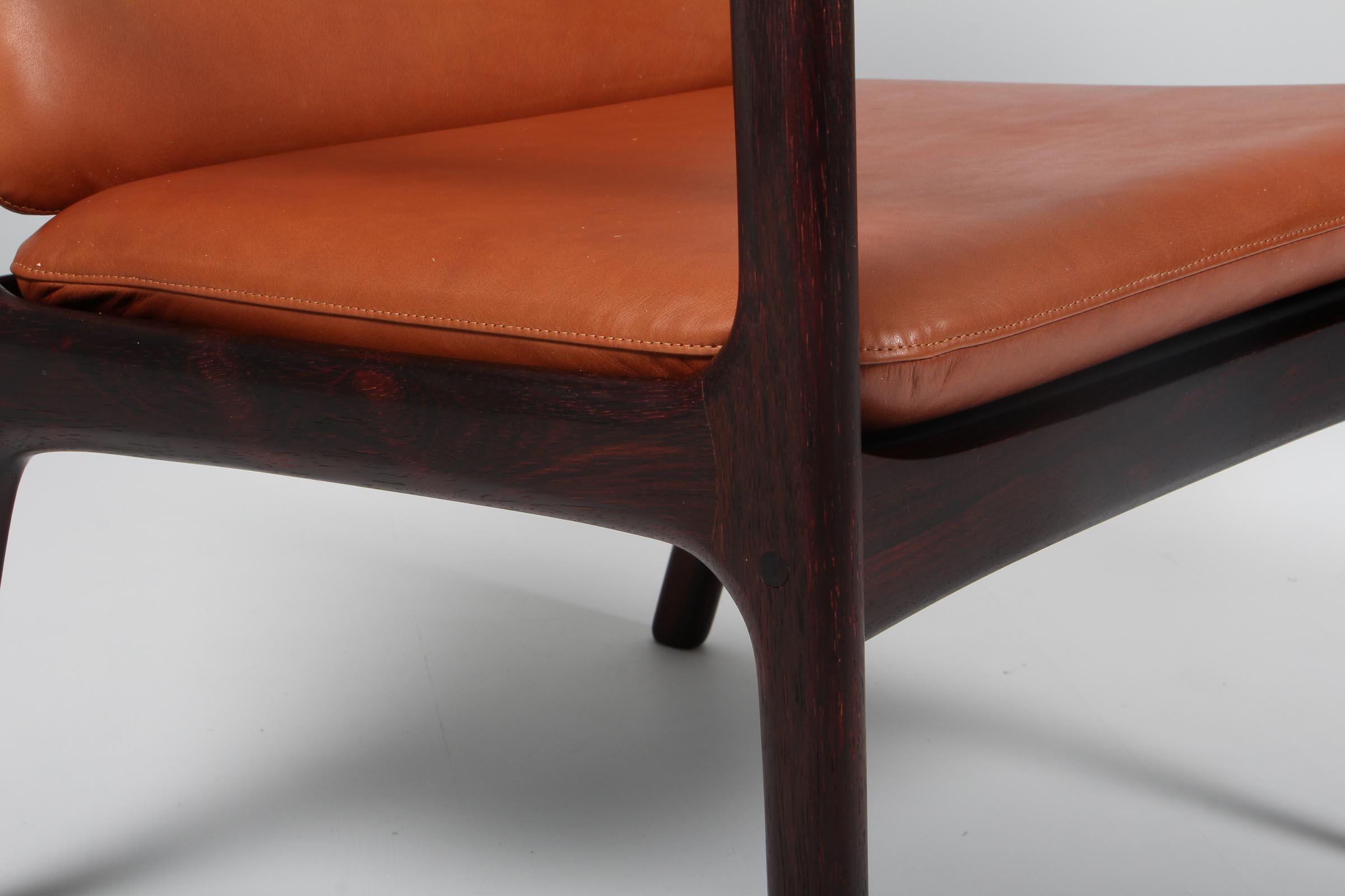 Danish Ole Wanscher Lounge Chair, Model PJ112, Rosewood, 1960s