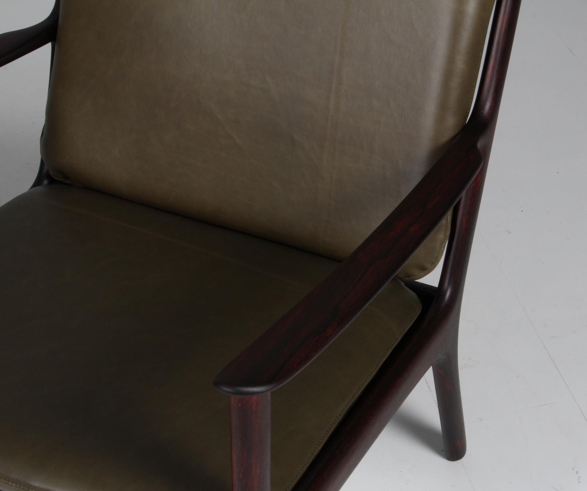 Danish Ole Wanscher Lounge Chair, Model PJ112, rosewood, 1960s For Sale