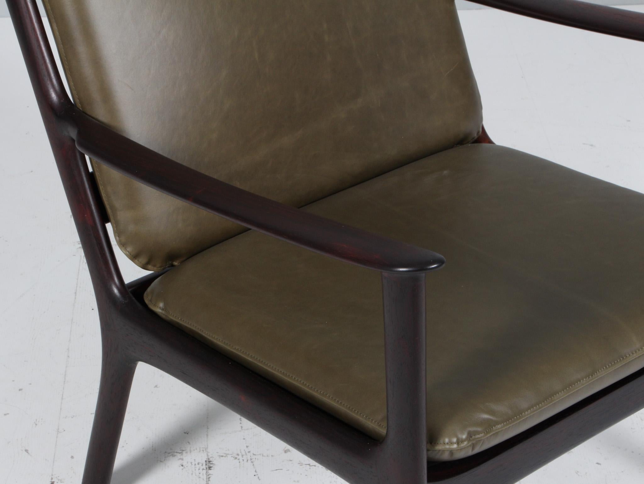 Danish Ole Wanscher Lounge Chair, Model PJ112, rosewood, 1960s For Sale
