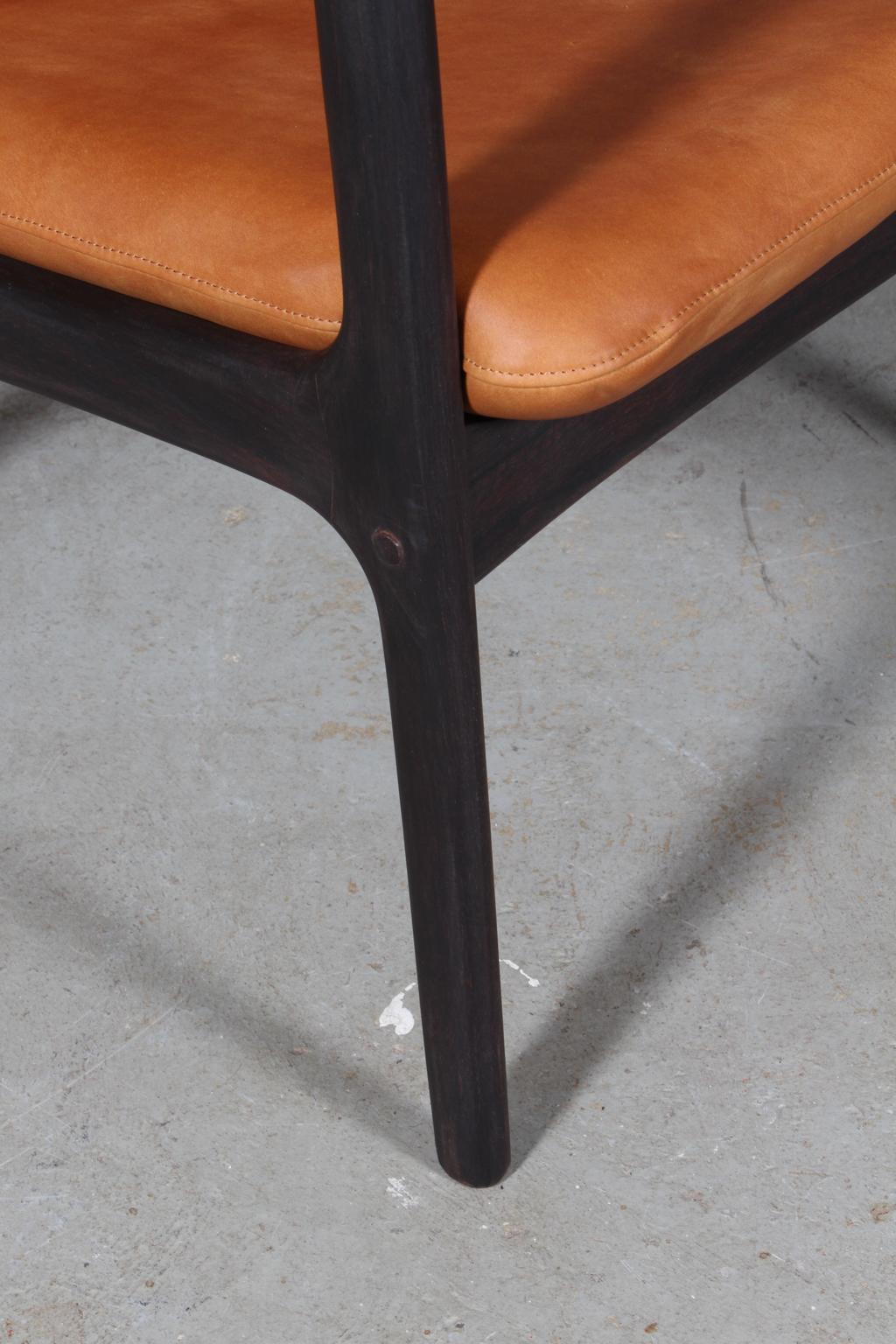 Danish Ole Wanscher Lounge Chair, Model PJ112, Rosewood